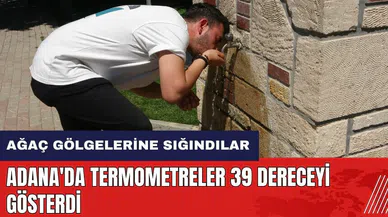 Adana'da termometreler 39 dereceyi gösterdi