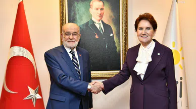 Akşener, Karamollaoğlu ile bir araya geldi