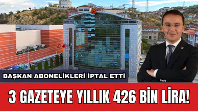 3 gazeteye yıllık 426 bin Lira!