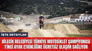 Bilecik Belediyesi Türkiye Motosiklet Şampiyonası 1'inci Ayak etkinliğine ücretsiz ulaşım sağlıyor