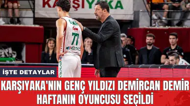 Karşıyaka'nın genç yıldızı Demircan Demir haftanın oyuncusu seçildi