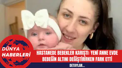Hastanede Bebekler Karıştı: Yeni Anne Evde Bebeğin Altını Değiştirirken Fark Etti