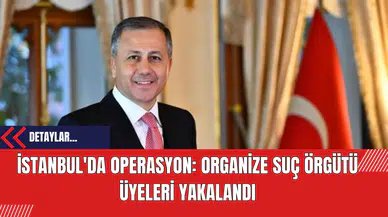 İstanbul'da Operasyon: Organize Suç Örgütü Üyeleri Yakalandı