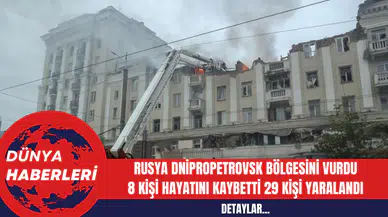 Rusya Dnipropetrovsk bölgesini vurdu 8 Kişi Hayatını Kaybetti 29 Kişi Yaralandı
