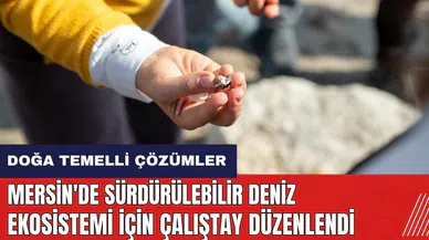 Mersin'de sürdürülebilir deniz ekosistemi için çalıştay düzenlendi