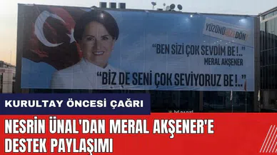 Nesrin Ünal'dan kurultay öncesi Meral Akşener'e destek paylaşımı