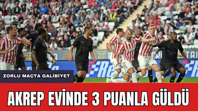 Akrep Evinde 3 Puanı Aldı