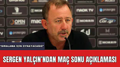 Antalyaspor Teknik Direktörü Sergen Yalçın: Sıralama İçin Oynayacağız
