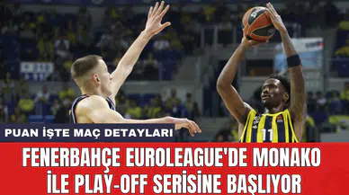 Fenerbahçe EuroLeague'de Monako ile play-off serisine başlıyor