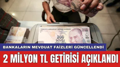 Bankaların mevduat faizleri güncellendi: 2 Milyon TL getirisi açıklandı