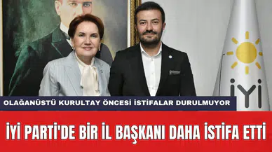 İYİ Parti'de bir il başkanı daha istifa etti