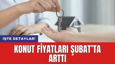 Konut fiyatları Şubat’ta arttı