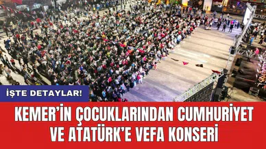 Kemer’in çocuklarından Cumhuriyet ve Atatürk’e vefa konseri