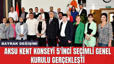 Aksu Kent Konseyi 5'inci Seçimli Genel Kurulu gerçekleşti