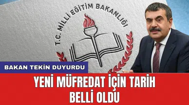 Bakan Tekin duyurdu: Yeni müfredat için tarih belli oldu