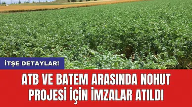 ATB ve BATEM arasında nohut projesi için imzalar atıldı