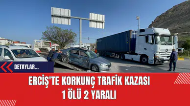 Erciş'te Korkunç Trafik Kazası: 1 Ölü 2 Yaralı