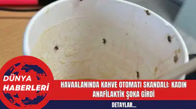 Havaalanında Kahve Otomatı Skandalı: Kadın Anafilaktik Şoka Girdi