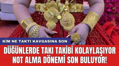 Düğünlerde takı takibi kolaylaşıyor not alma dönemi son buluyor!