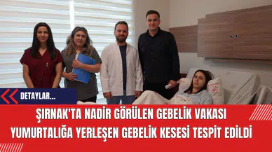Şırnak'ta Nadir Görülen Gebelik Vakası: Yumurtalığa Yerleşen Gebelik Kesesi Tespit Edildi