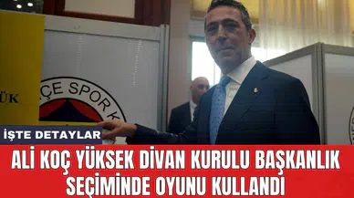 Ali Koç Yüksek Divan Kurulu Başkanlık seçiminde oyunu kullandı