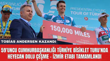 59'uncu Cumhurbaşkanlığı Türkiye Bisiklet Turu'nda heyecan dolu Çeşme - İzmir etabı tamamlandı