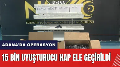 Adana'da operasyon! 15 bin uyuşt*rucu hap ele geçirildi