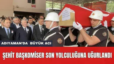 Adıyaman'da ki Feci Olayda Şehit Olan Başkomiser Üçgül Son Yolculuğuna Uğurlandı