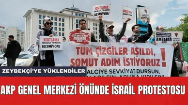 AKP Genel Merkezi Önünde İsrail Protestosu