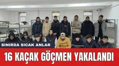 Tekirdağ'da 16 kaçak göçmen yakalandı