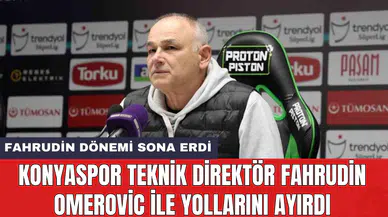 Konyaspor Teknik Direktör Fahrudin Omerovic ile yollarını ayırdı