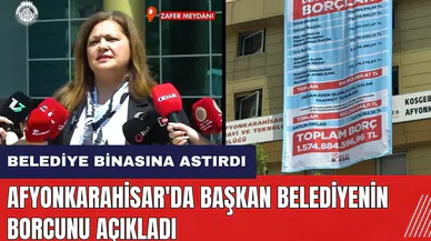 Afyonkarahisar'da Başkan belediyenin borcunu açıkladı