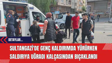 Sultangazi'de Genç Kaldırımda Yürürken Saldırıya Uğradı Kalçasından Bıçaklandı