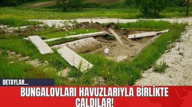 Bungalovları Havuzlarıyla Birlikte Çaldılar!