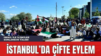 İstanbul'da Büyük Eylem! Hem Filistin'i Desteklediler Hem Tutuklulara Özgürlük Dediler