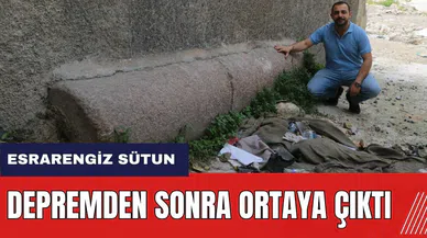 Hatay'da esrarengiz sütun! Depremden sonra ortaya çıktı