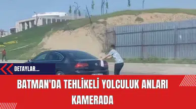 Batman'da Tehlikeli Yolculuk Anları Kamerada