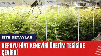 Mersin'de depoyu Hint keneviri üretim tesisine çevirdi