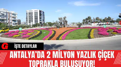 Antalya’da 2 Milyon Yazlık Çiçek Toprakla Buluşuyor!