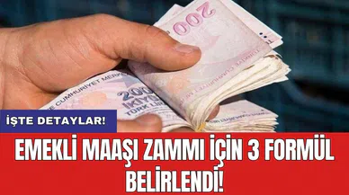 Emekli maaşı zammı için 3 formül belirlendi!