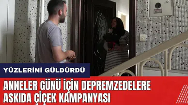 Hatay'da Anneler Günü için depremzedelere Askıda Çiçek kampanyası
