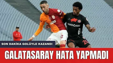 Galatasaray Şampiyonluk Yolunda Hata Yapmadı