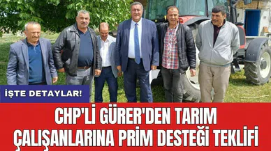 CHP'li Gürer'den tarım çalışanlarına prim desteği teklifi
