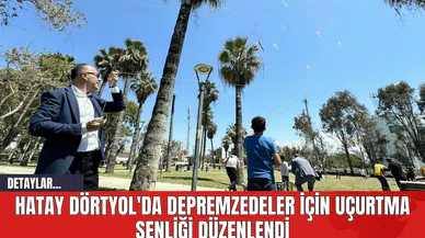 Hatay Dörtyol'da Depremzedeler İçin Uçurtma Şenliği Düzenlendi