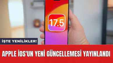 Apple iOS'un yeni güncellemesi yayınlandı