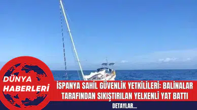 İspanya Sahil Güvenlik Yetkilileri: Balinalar Tarafından Sıkıştırılan Yelkenli Yat Battı