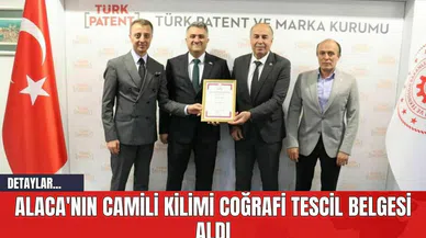 Alaca'nın camili kilimi coğrafi tescil belgesi aldı