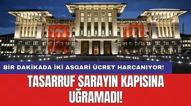 Tasarruf sarayın kapısına uğramadı