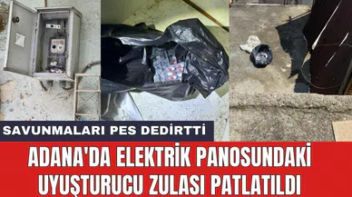 Adana'da Elektrik Panosundaki Uyuşturucu Zulası Patlatıldı