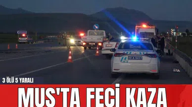 Muş'ta Feci Kaza: 3 Öl* 5 Yaralı